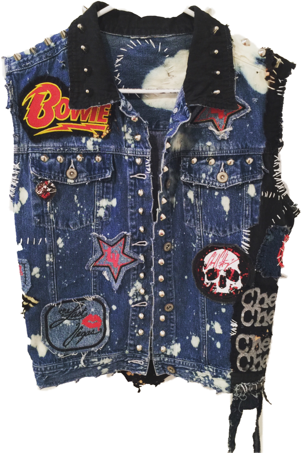 Denim Rocker Vest By Chad Cherry - Denim Rocker Vest Clipart (1059x1515), Png Download