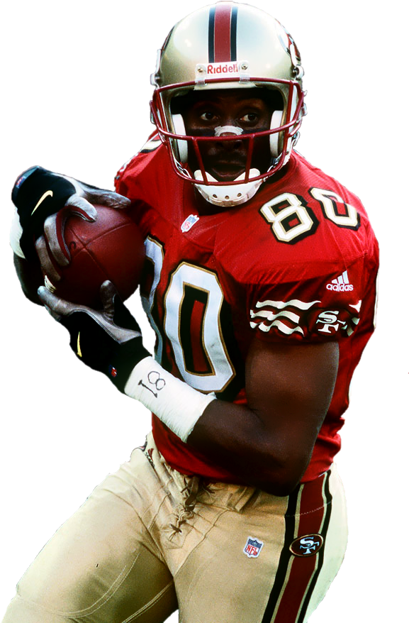 Nfl Players Cut Out - Jerry Rice Clipart (577x878), Png Download