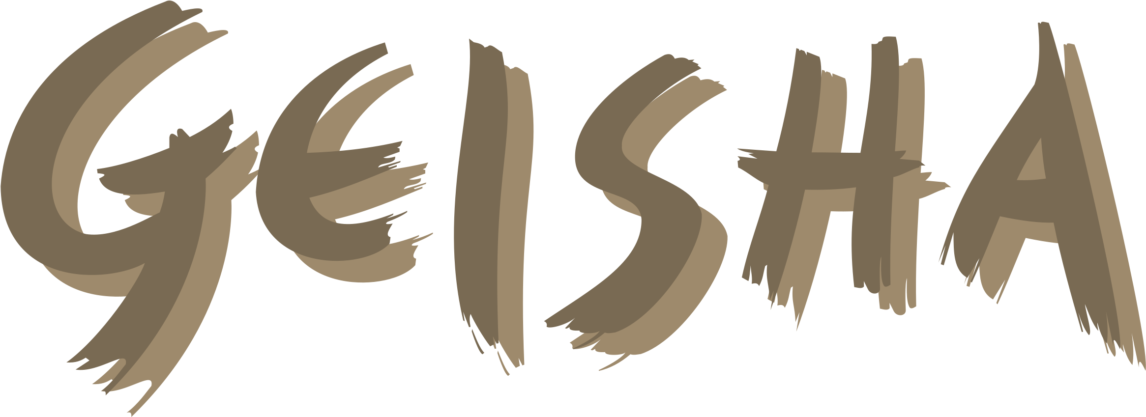 Geisha Logo Png Transparent - Geisha Font Clipart (2400x2400), Png Download