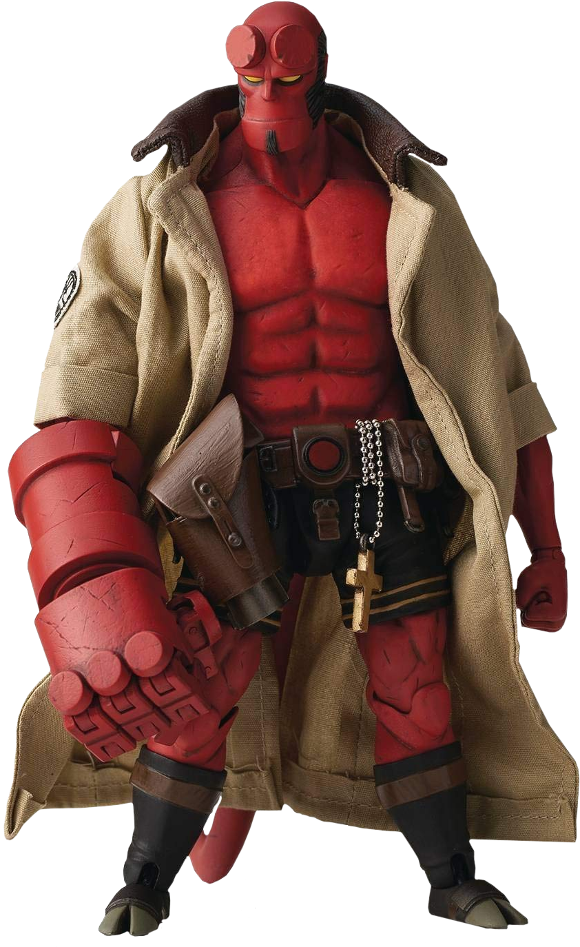 Hellboy 1/12th Scale Action Figure - Hellboy Action Figure 2019 Clipart (899x1440), Png Download