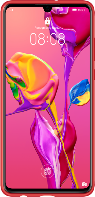 /e/l/elle Scc Red Front With-phone - Huawei P30 Pro Box Clipart (800x800), Png Download