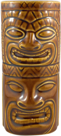 Tiki Totem Pole Cocktail Glass - Totem Pole Clipart (520x600), Png Download
