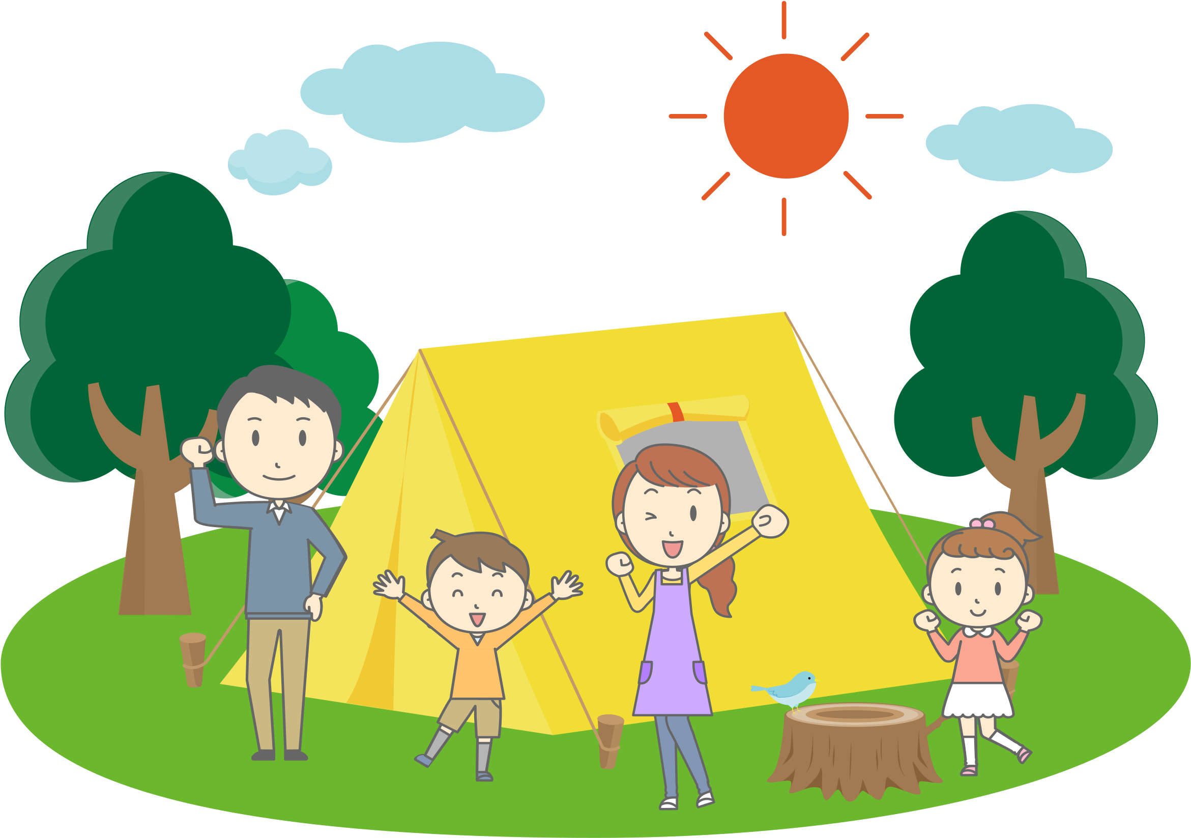 Camping Clip Art Transprent Png Free Download - Camping Clipart Transparent Png (2400x1800), Png Download