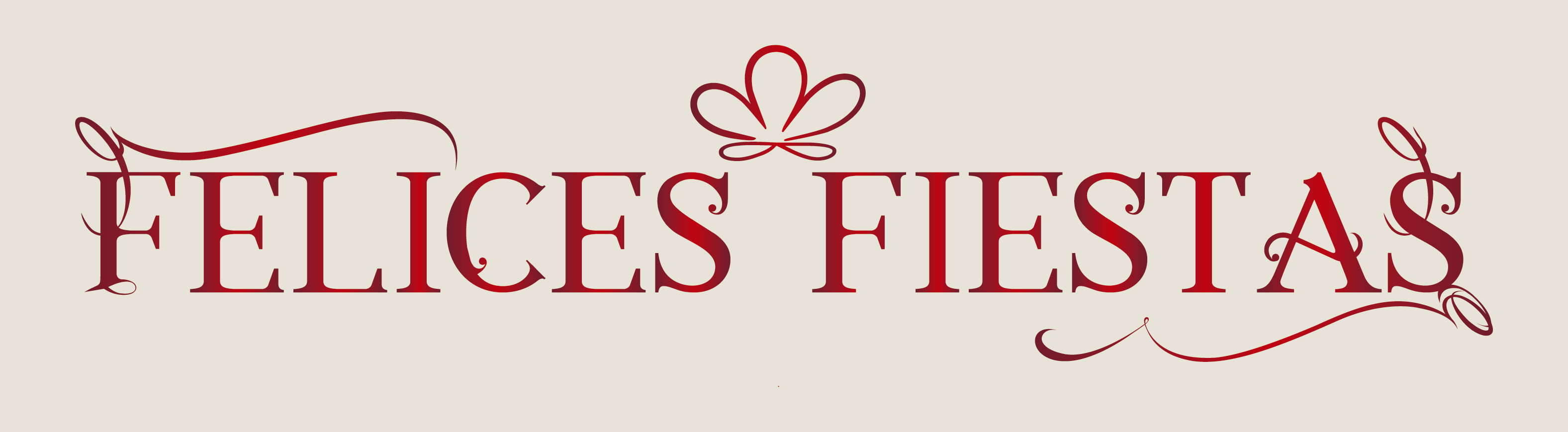 Felices Fiestas Texto-01 - Calligraphy Clipart (3153x869), Png Download