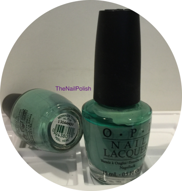 Opi Nail Polish * Mermaid Tears * Nl P18 * The Pirates - Nail Polish Clipart (610x640), Png Download