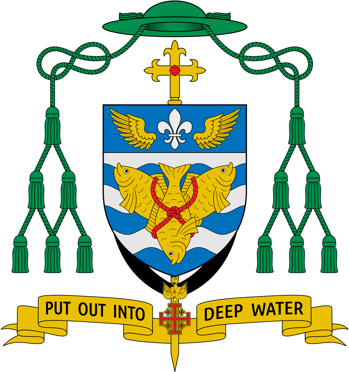 Marc Vincent Trudeau - Bishop Schlert Coat Of Arms Clipart (1200x1279), Png Download