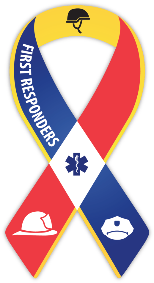 First Responder Ribbon Single - Russell Simmons Presents Stand Up Clipart (518x952), Png Download