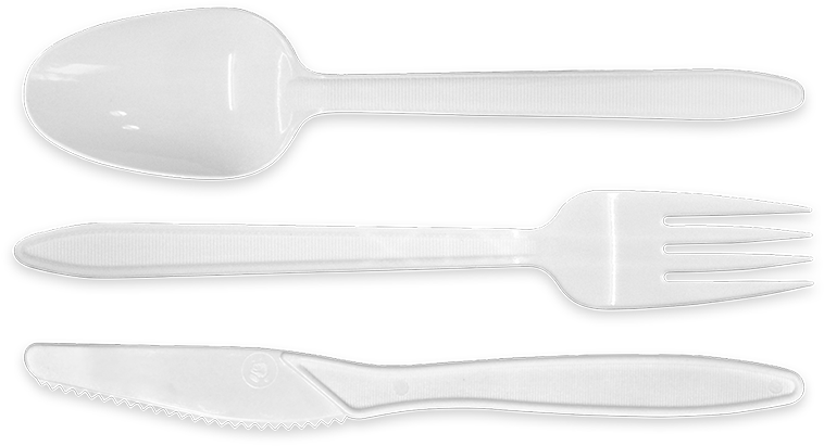 Cubiertos Desechables Png - Cubiertos De Plastico Png Clipart (900x573), Png Download