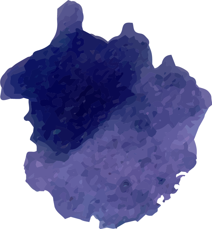 #blue #watercolour #watercolor #brush #brushstroke - Crystal Clipart (735x795), Png Download