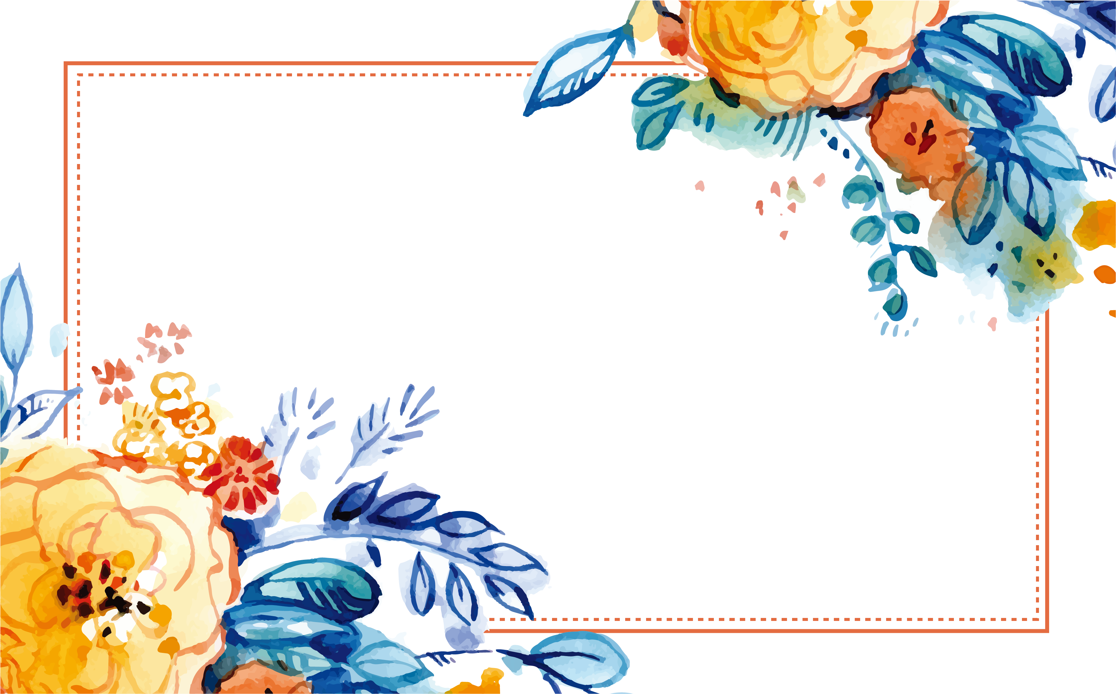 Header Vector Flower Blue And Yellow Flower Watercolor Clipart Large Size Png Image Pikpng Header Vector Flower Blue And Yellow Flower Watercolor Clipart Large Size Png Image Pikpng