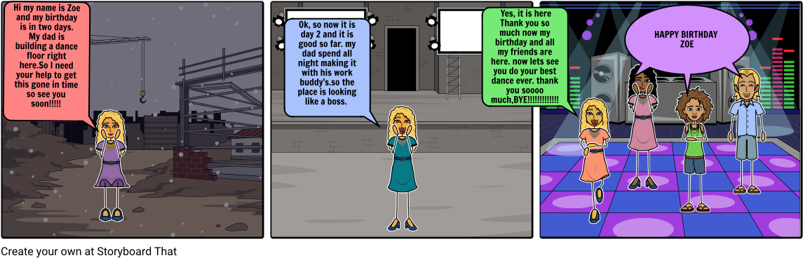 The Birthday Dance Floor - Cartoon Clipart (1164x385), Png Download