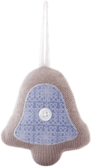 Scentsy Silver Bells Fabric Bell Ornament - Silver Bells Scentsy Ornament Clipart (800x800), Png Download