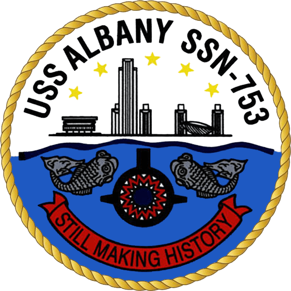 File Uss Albany Ssn 753 Crest Png Wikipedia The Free - Us Marine Mom Clipart (600x600), Png Download