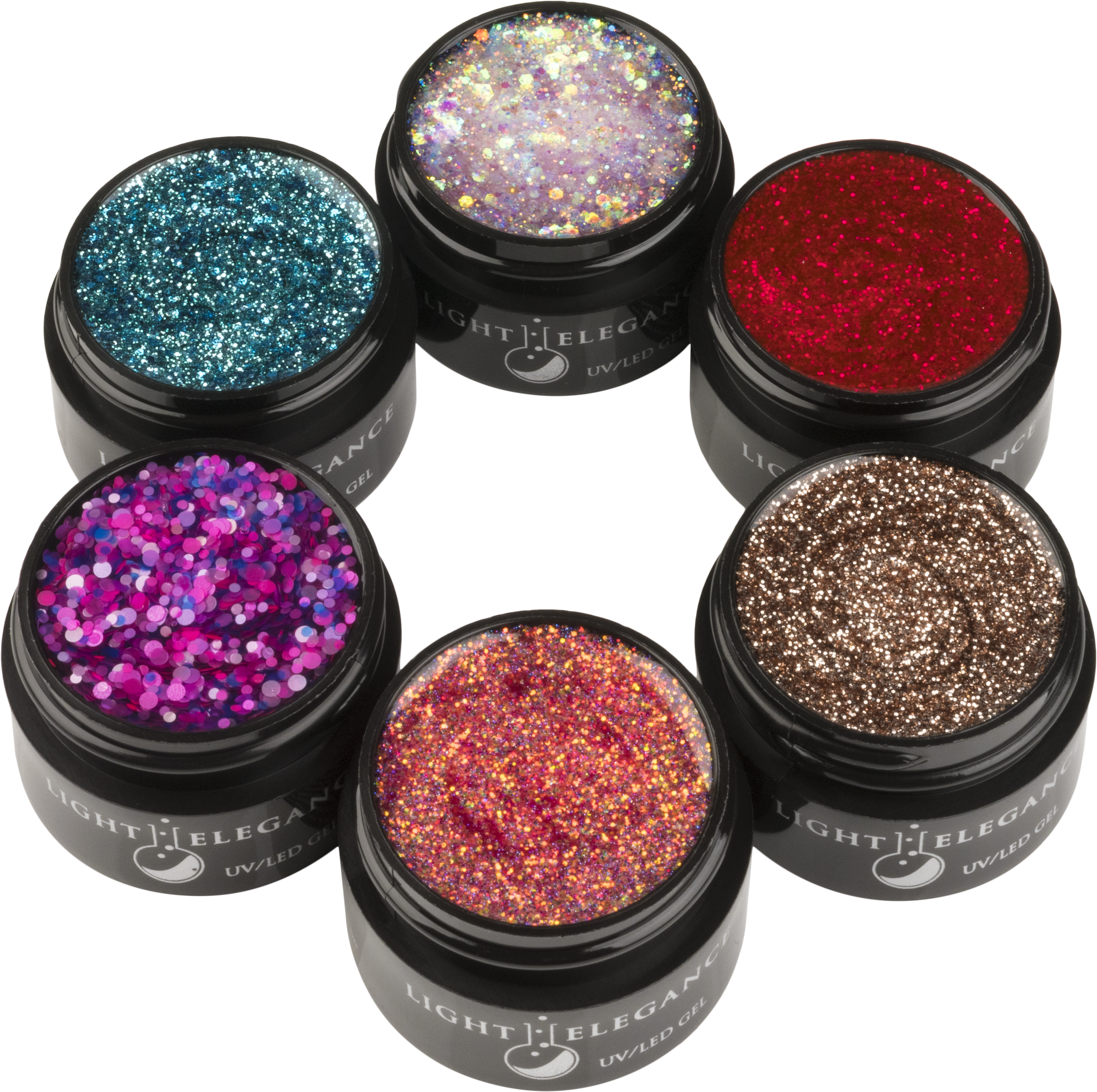 Light Elegance Enchanted Forest Glitter Gel Collection - One Scoop Or Two Light Elegance Clipart (4189x3491), Png Download