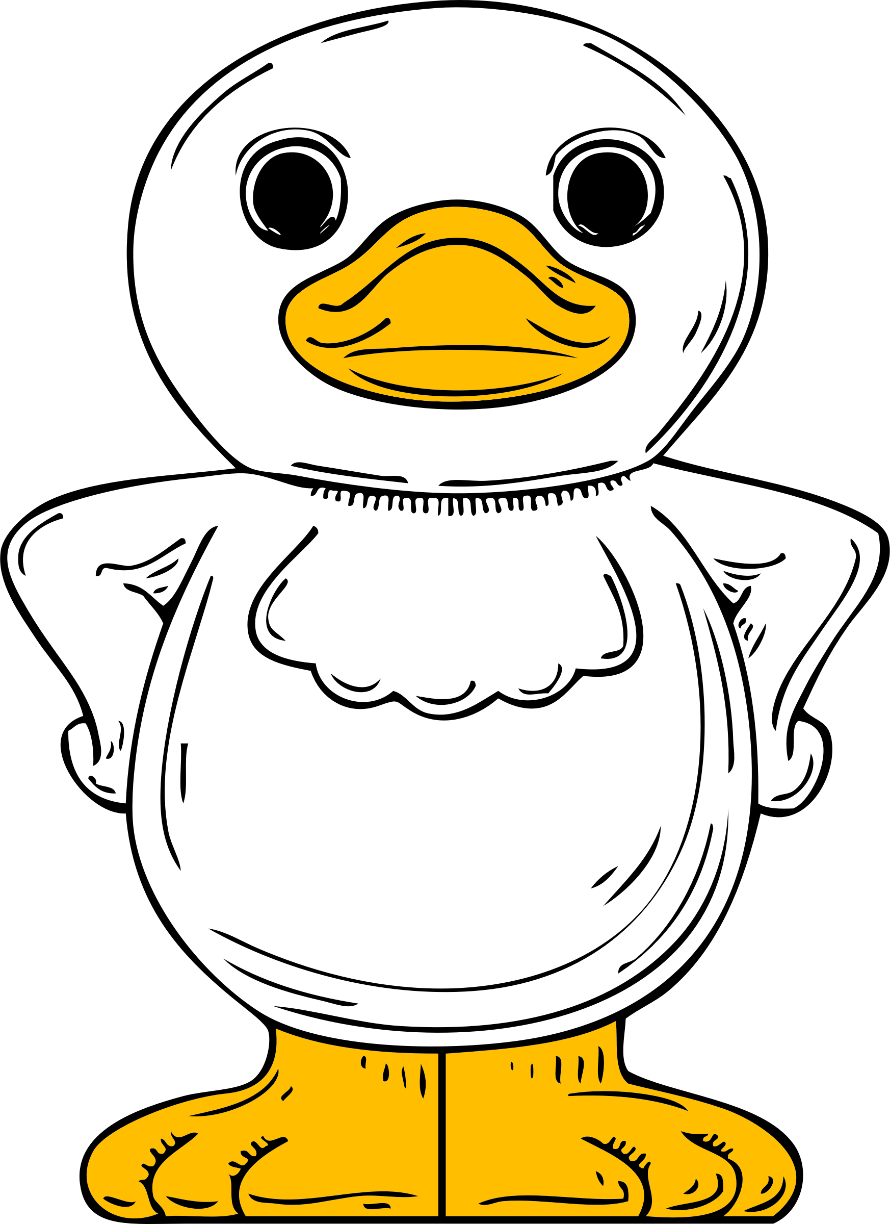 Clipart - Standing Duck - Clipart - Download - Donald - Standing Cartoon Duck - Png Download (1746x2400), Png Download