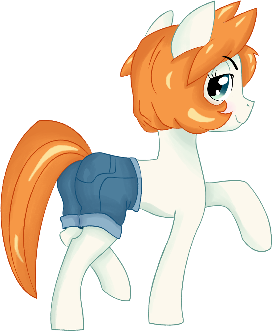 Dbkit, Clothes, Commission, Female, Jeans, Mare, Oc, - Cartoon Clipart (910x1168), Png Download