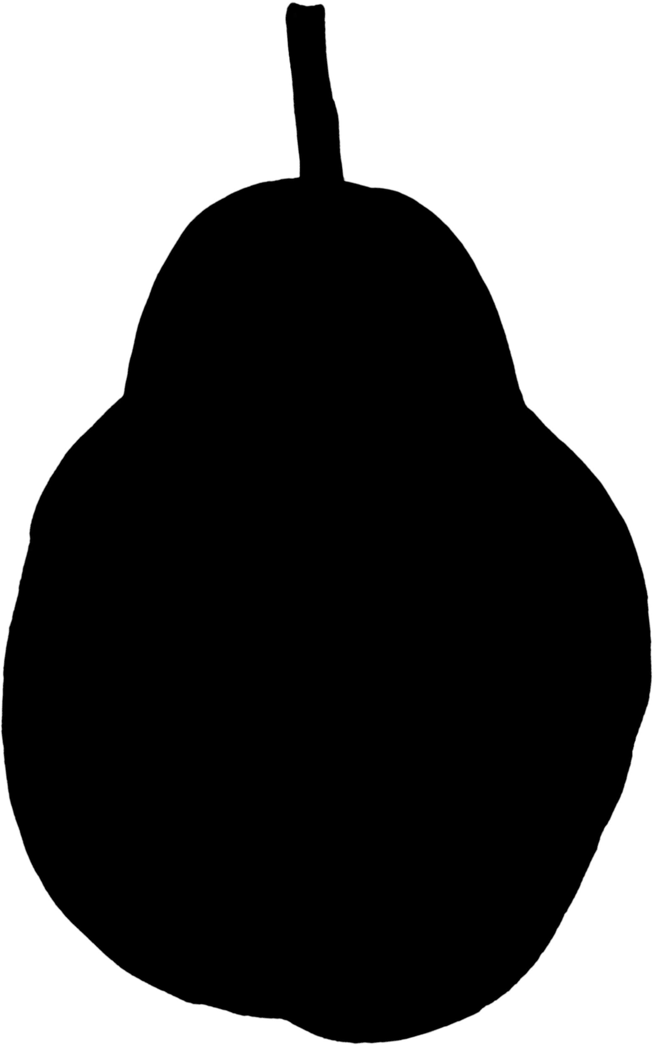 Pear Silhouette Clipart Large Size Png Image PikPng