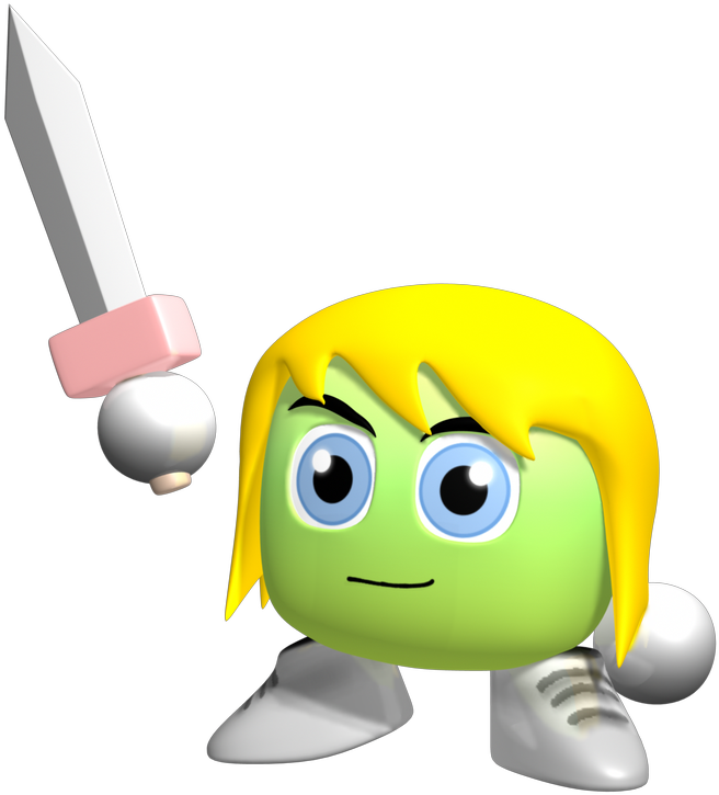 Super Chibi Knight Slashes Into - Cartoon Clipart (1200x1200), Png Download
