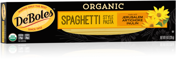 Organic Artichoke Spaghetti - Deboles Jerusalem Artichoke Pasta Clipart (600x539), Png Download