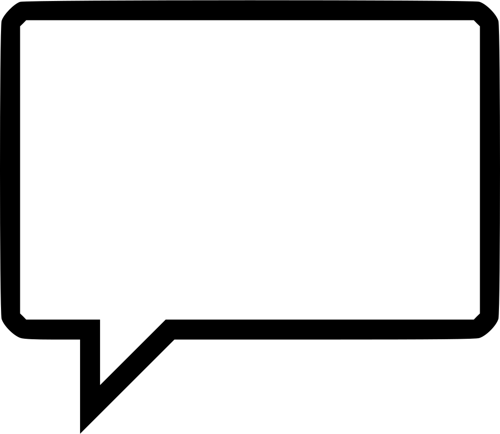 Speech Buble Comments - Rectangle Speech Bubble Png Clipart (980x852), Png Download