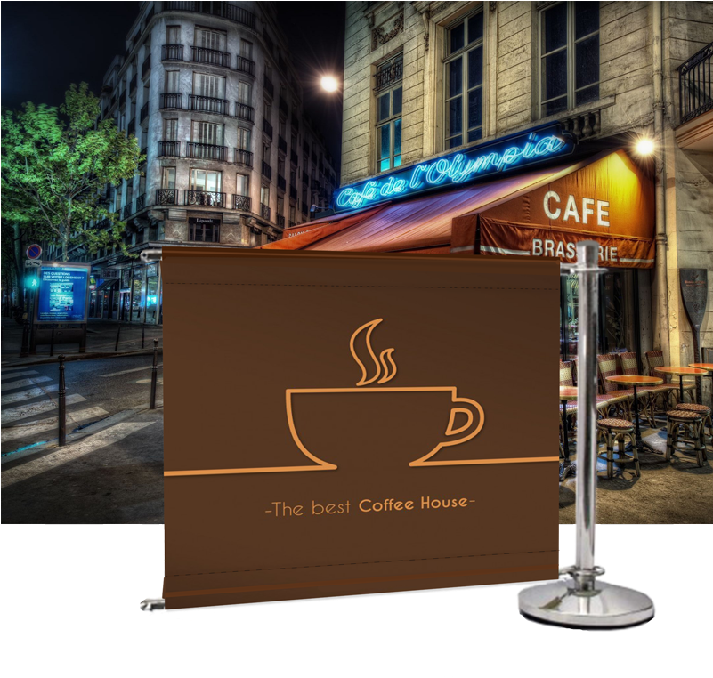 Cafe Barrier Add On Product Cat Image - Hd Wallpaper Paris Cafe Clipart (801x762), Png Download