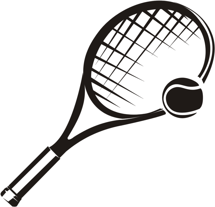 Tenis Png - Dibujo Raqueta De Tenis Png Clipart (958x835), Png Download