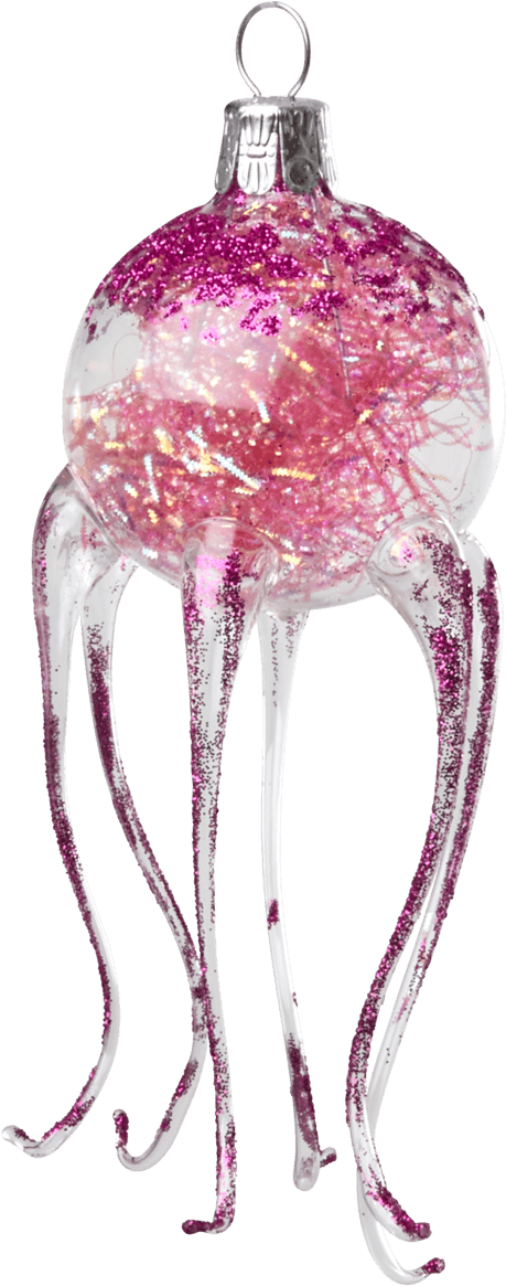 Jelly Fish Glass Christmas Ornament - Sketch Clipart (2000x2000), Png Download