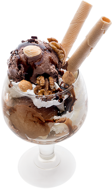 Copa Morena - Copa De Helado Con Chocolate Clipart (600x645), Png Download