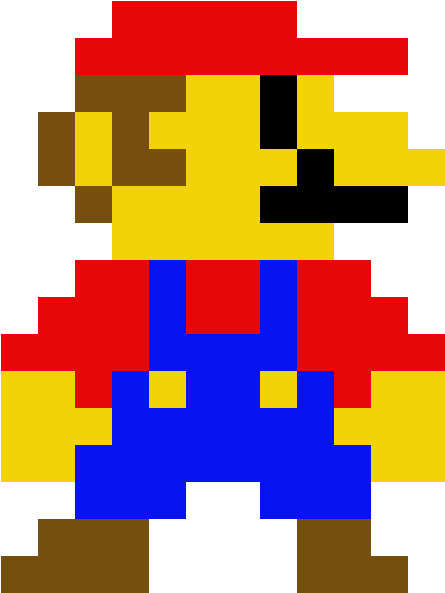 Mario Bross - 8 Bit Mario Png Clipart (1184x1184), Png Download