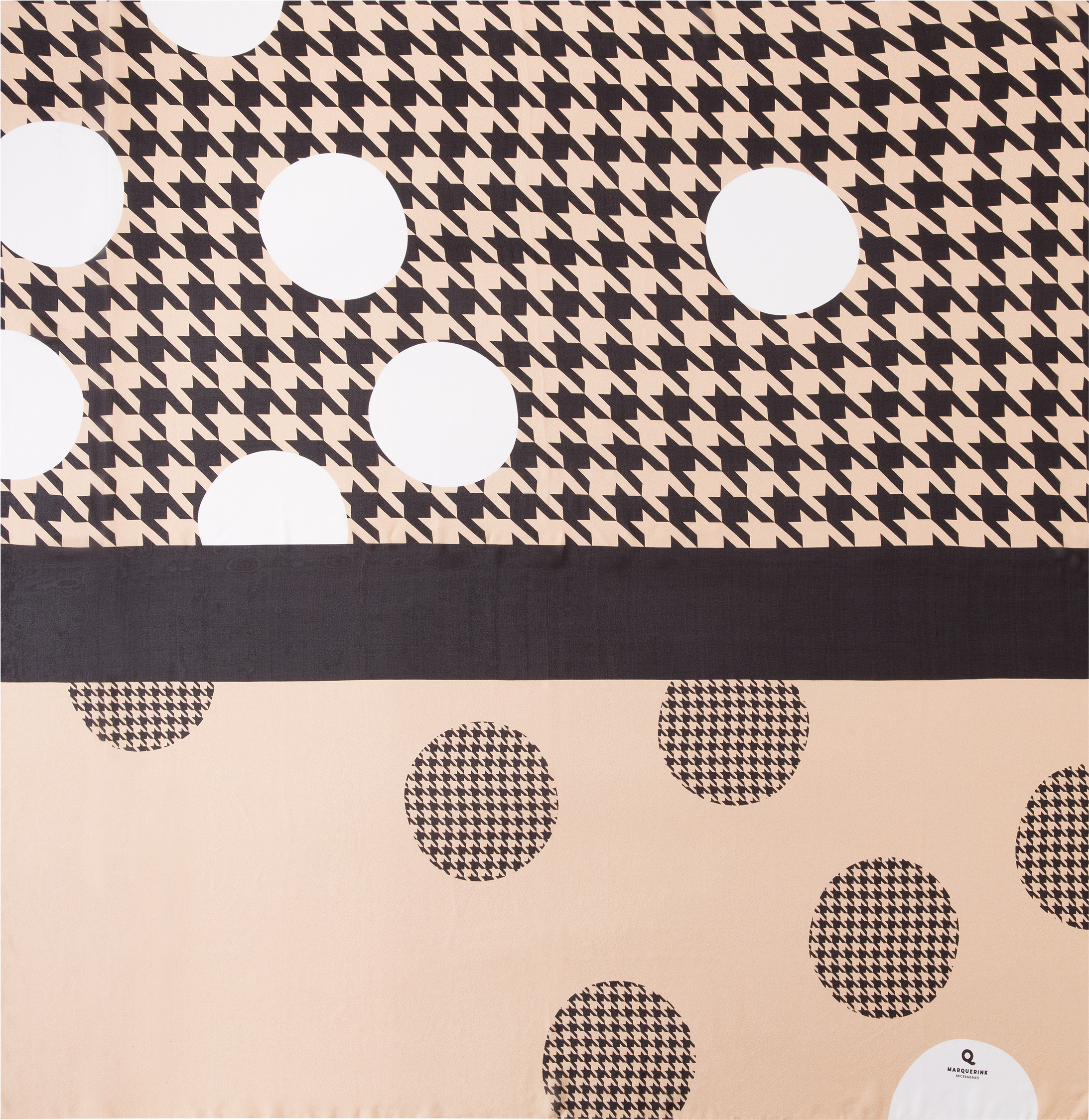 Scarf Design Houndstooth Color Hazelnut In 130 X 130 Clipart (2400x3140), Png Download