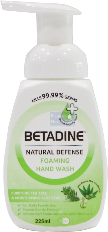Betadine Natural Defense Foaming Hand Wash Purifying - Liquid Hand Soap Clipart (1500x1500), Png Download
