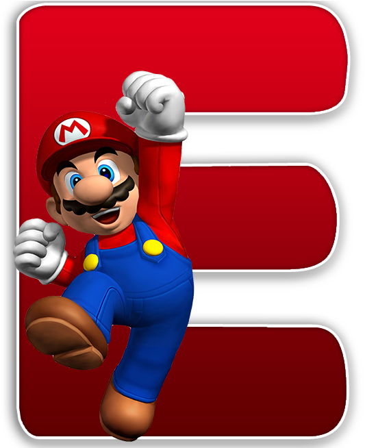Alfabeto Decorativo Mario Bross Png - Goku Black Vs Mario Clipart (578x653), Png Download