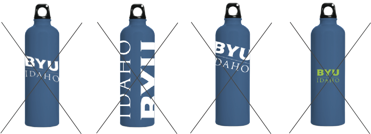 Four Water Bottles Showing The Bad Design Mistakes - Water Bottle Clipart (1383x579), Png Download