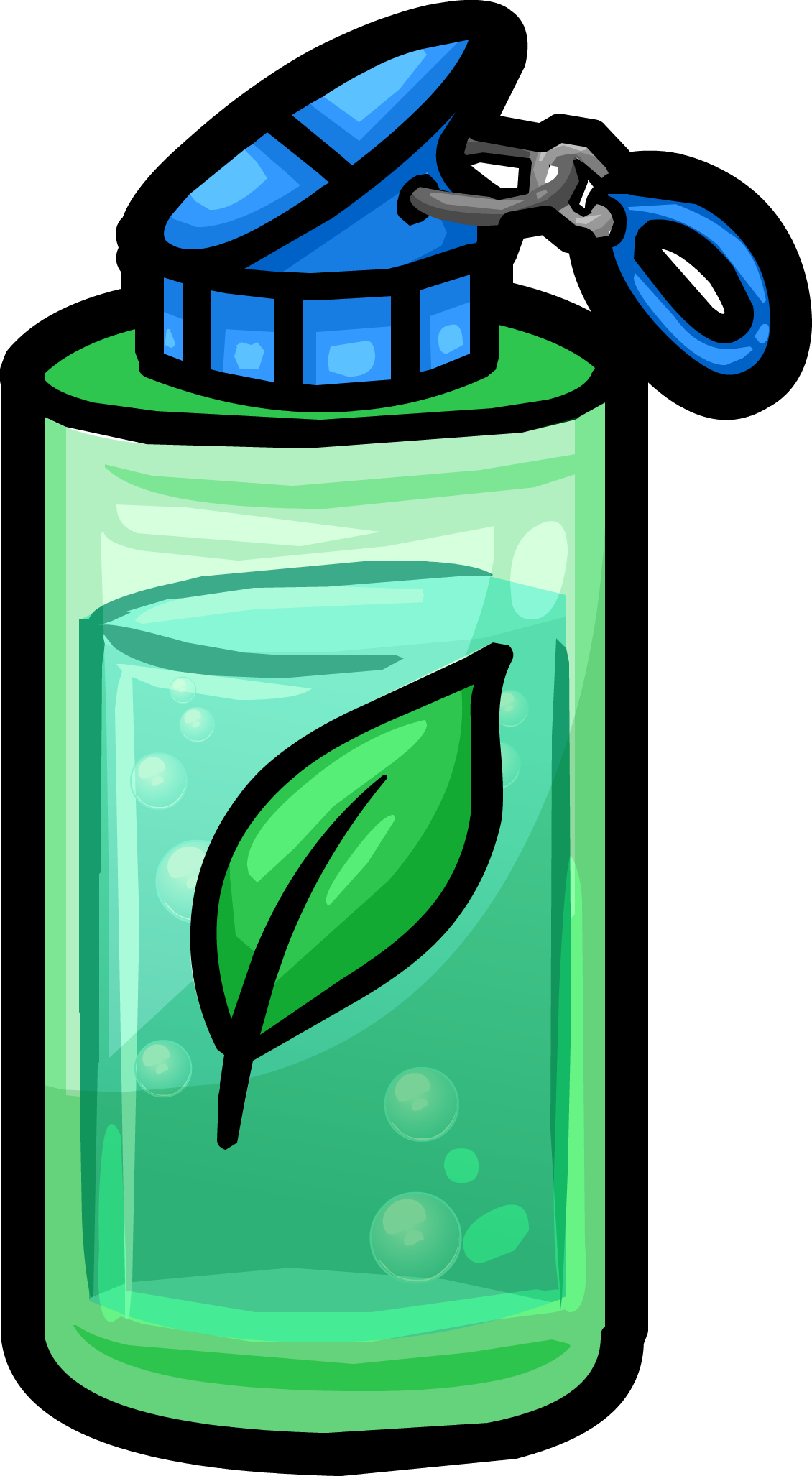Water Bottle Clothing Club Penguin Wiki Fandom Food - Club Penguin Water Bottle Clipart (1130x2054), Png Download
