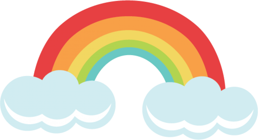 Rainbow Png Clipart (850x462), Png Download