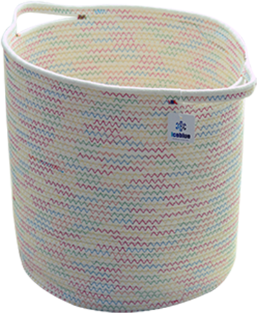 Iceblue Woven Gift Basket Woven Planter Basket Wove - Laundry Basket Clipart (750x750), Png Download
