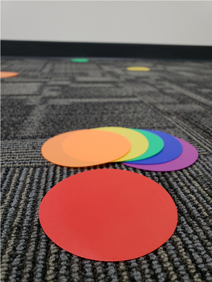 Spot On Colorful Circles Carpet Markers - Circle Clipart (900x900), Png Download