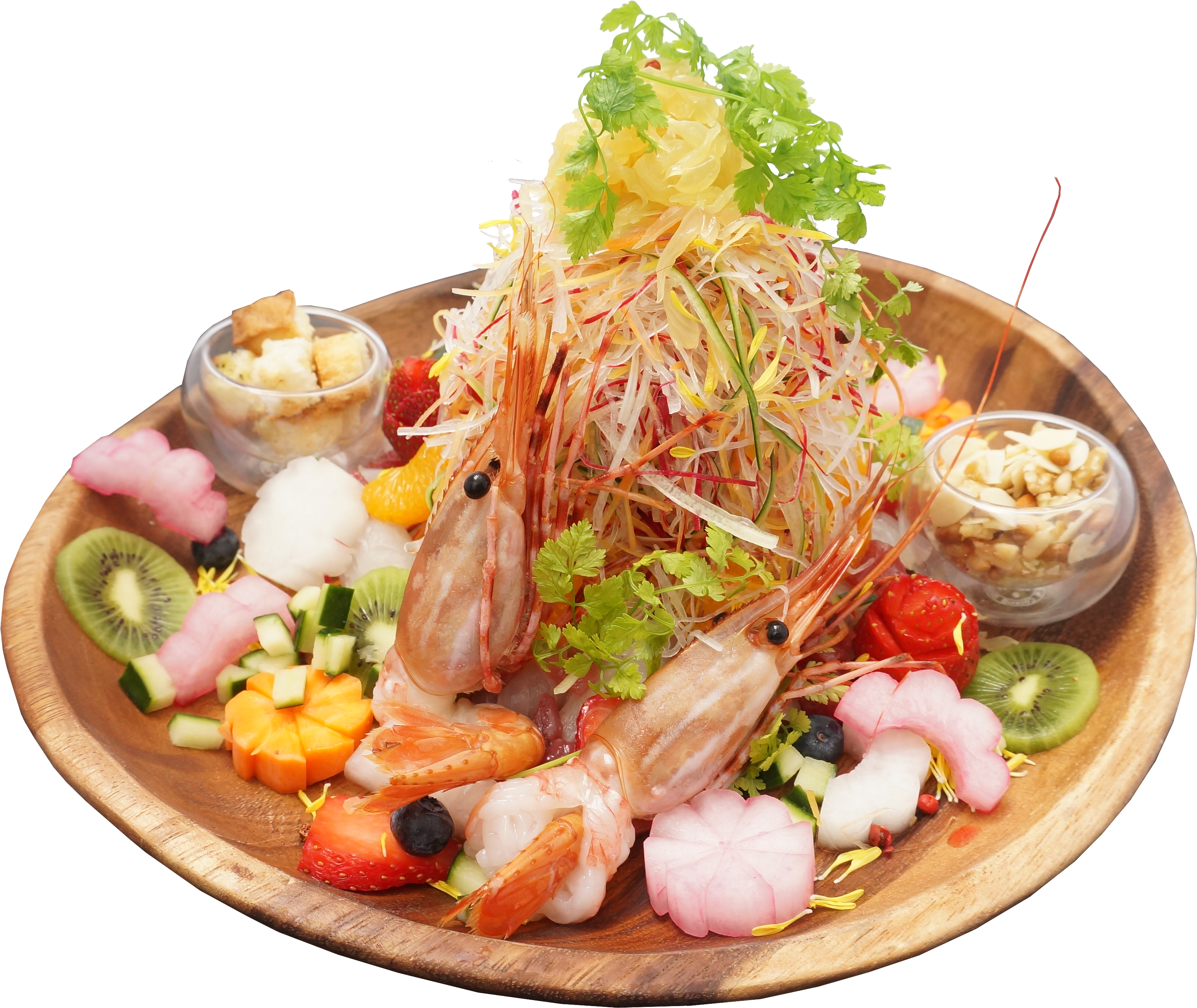 'nigiro Sashimi Salad Yu Sheng Lo Hei' - Side Dish Clipart (4912x3264), Png Download