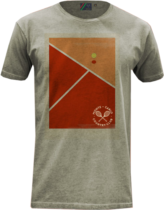 Man Tee-shirt Tennis Court - Active Shirt Clipart (900x900), Png Download