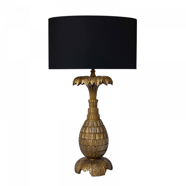 El Fenn Large Gold Pineapple Lamp - Lamp Clipart (600x600), Png Download