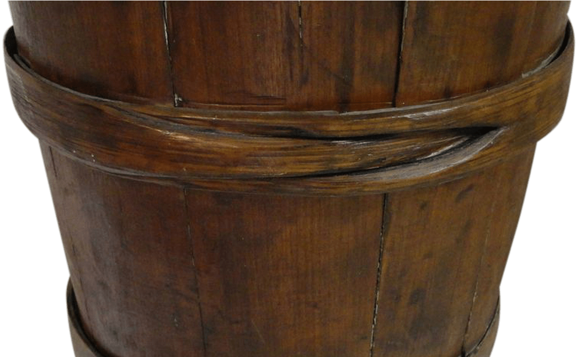 Early 19th C Primitive Wood Stave Bucket Vintage Kitchen - Plywood Clipart (1200x715), Png Download