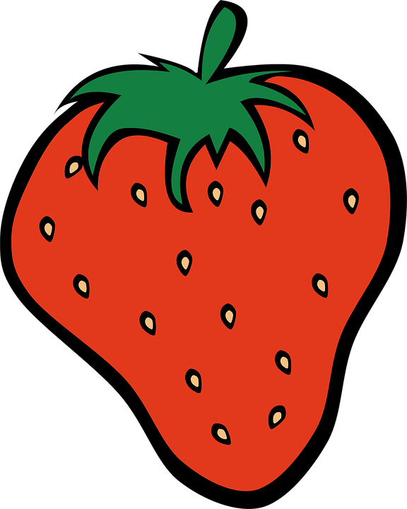 Fresas Dibujo Png - Fruit Clipart Transparent Png (576x720), Png Download