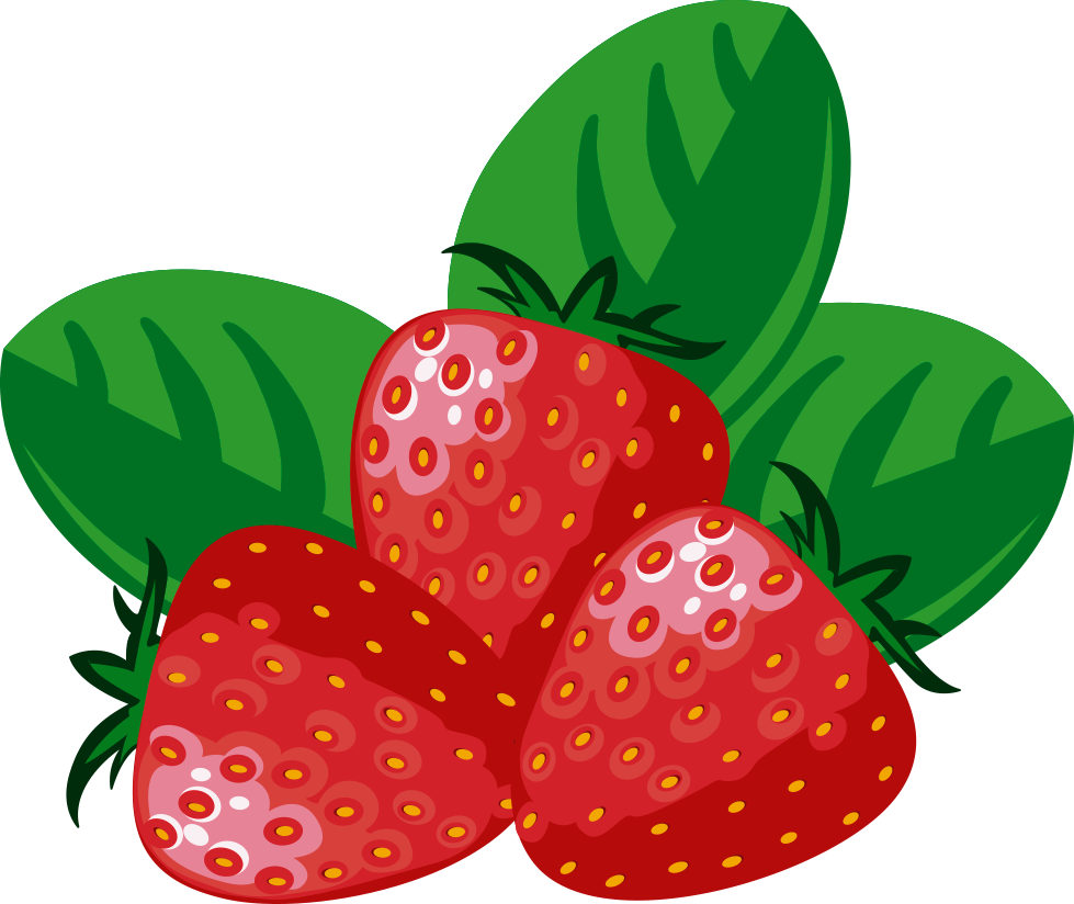Strawberry Clipart (979x824), Png Download