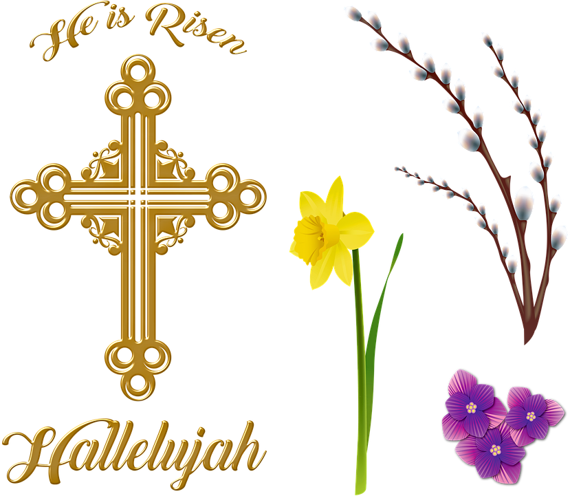 Religious Easter Clipart (835x720), Png Download
