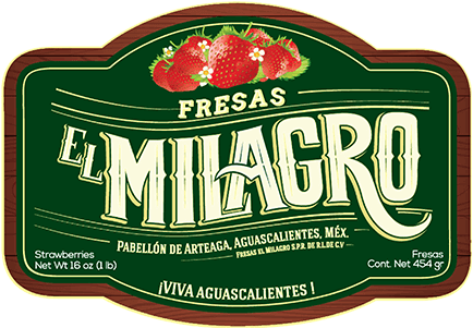 Fresas Color - Label Clipart (600x600), Png Download