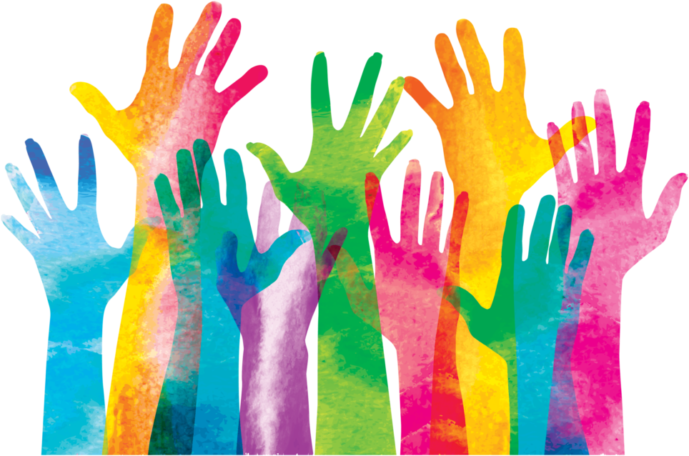 Education Consulting - Hands Raised Clipart (1024x819), Png Download