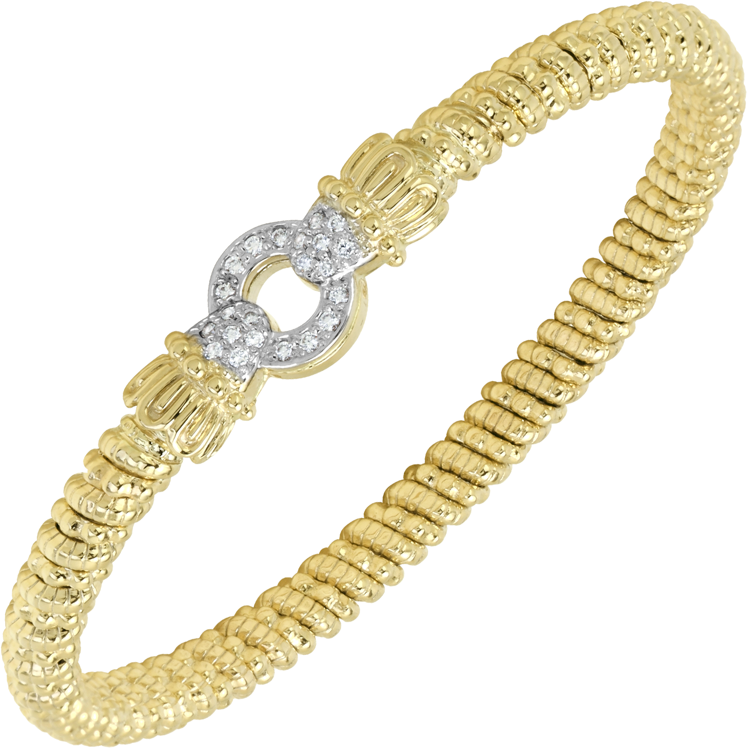 14k Gold Diamond Bangle - Diamond Bangle Bracelets Clipart (1500x1500), Png Download