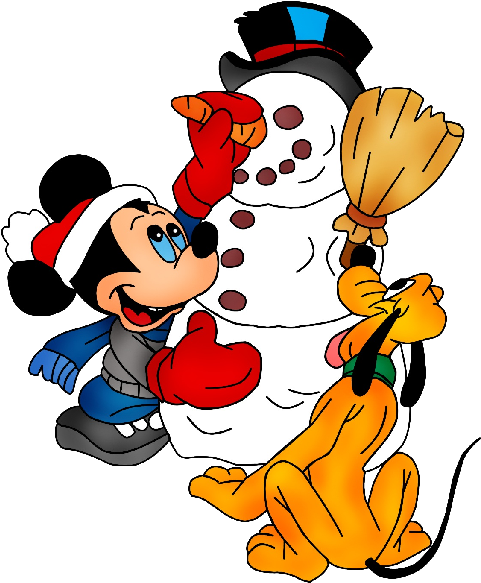 Decorações De Natal Da Disney, Clipart De Natal, Feliz - Winter Clipart - Png Download (600x600), Png Download