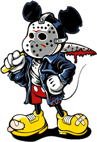 #mikeymouse #mikey #cartoon #art #zombie #zombies Mikey - Mickey Mouse Jason Voorhees Clipart (530x530), Png Download