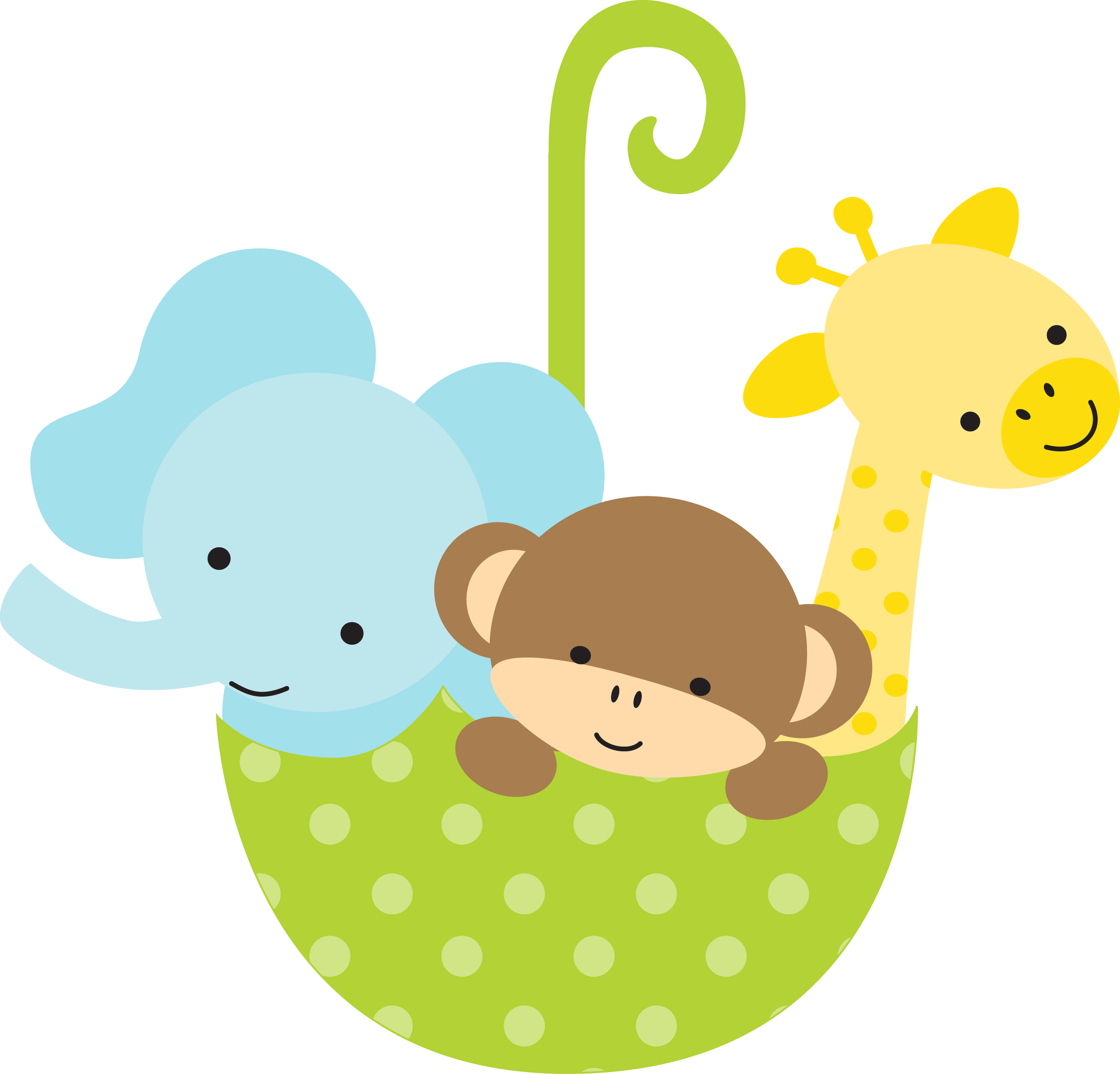 Photo By @daniellemoraesfalcao - Animalitos Para Baby Shower Clipart (2544x2439), Png Download